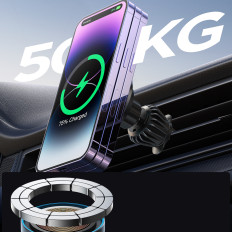 Magnētiskais auto turētājs 15W Forger Channer Black