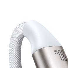 2In1 Lightning Cable för iPhone och induktionsladdare för Apple Titta på USB-C 1.5m Vit