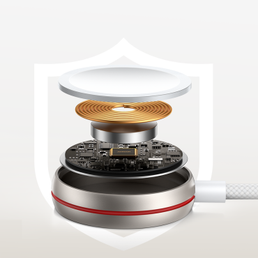 Φορτιστής επαγωγής για Apple Παρακολουθήστε το USB-C 1.2m Λευκό