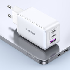 Snelle Gan 65W USB-A / 2X USB-C metallic netwerklader