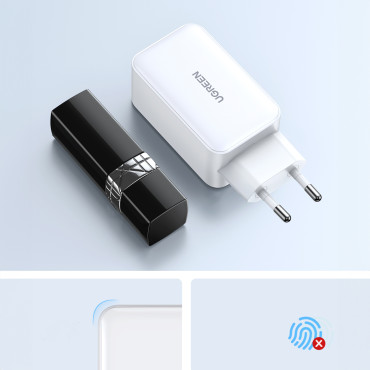 Snabb Gan 65W USB-A / 2X USB-C Metallic Network Charger