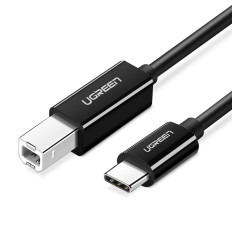 Kpol_Latn Kabel til USB-C-USB-Fax-Scan-Printer 1m sort