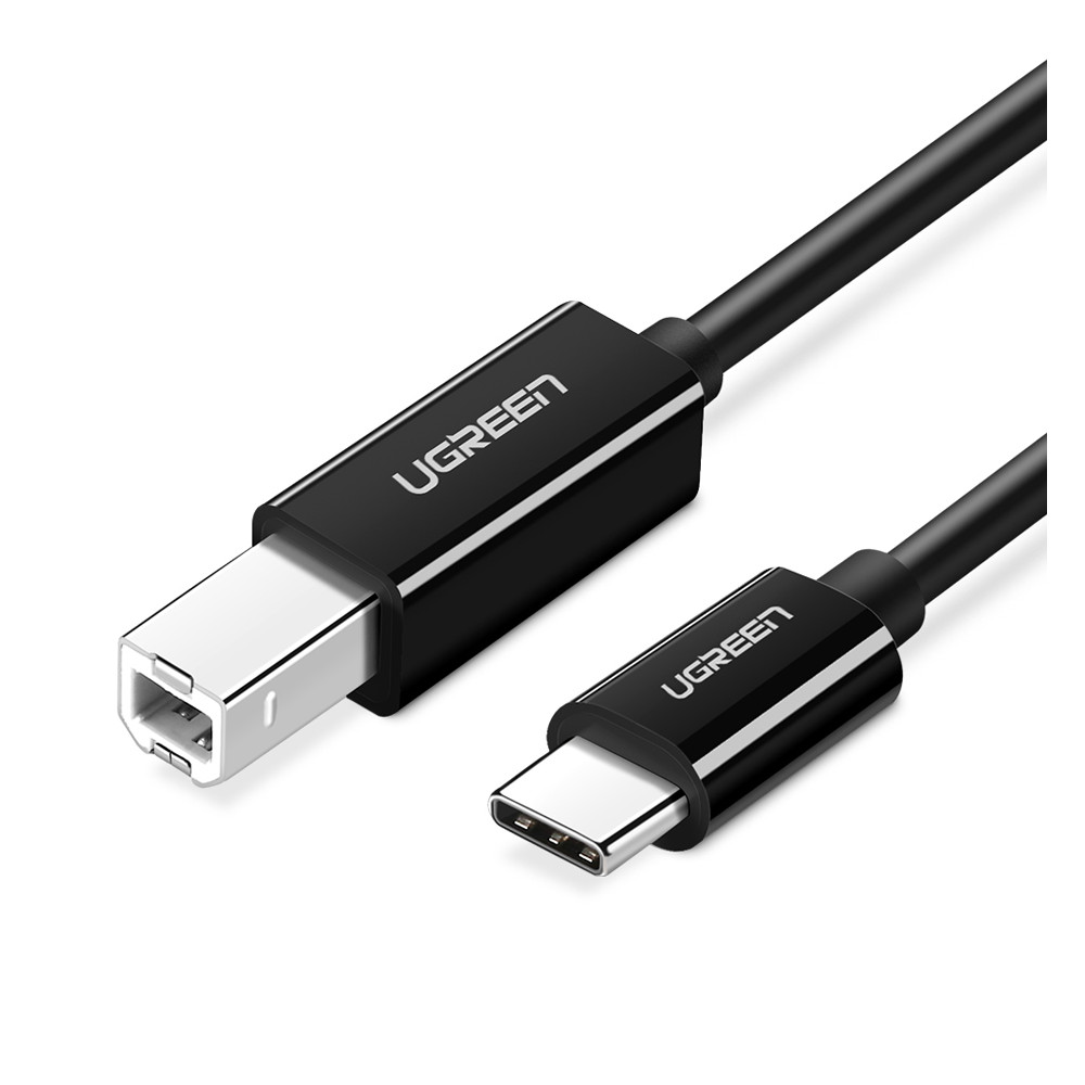 Kabel tråd för USB-C Fax skrivare - USB-B 1M svart