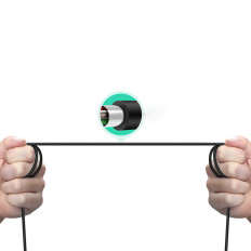 Kabeltråd for USB-C Faksskriver - USB-B 1M Svart