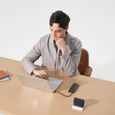 10W1 Hub USB-C adapter for USB-C PD / 3X USB-A / 2X HDMI / RJ-45 / SD / TF black