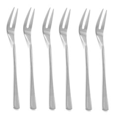 Una forchetta di lumache in acciaio inossidabile. Un set di 6 pezzi. - Hendi 402221