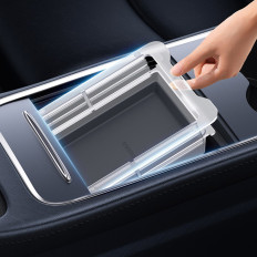 Järjestäjä T-Space-laatikko Tesla-mallille 3 / y Middle Grey Console