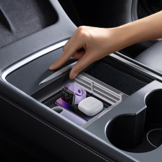 Organizador T-Space Gaveta para Tesla Modelo 3 / Y console cinza médio