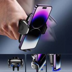 Mechanické auto rukoväť univerzálne pre kokpit telefón čierne sklo