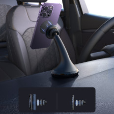 Magnetisk bilhållare Universal för en cockpit telefon svart glas