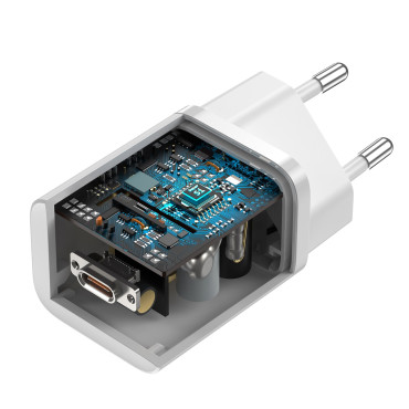 Hitro 4W 3A Omrežni polnilnik z USB-C 1M beli kabel