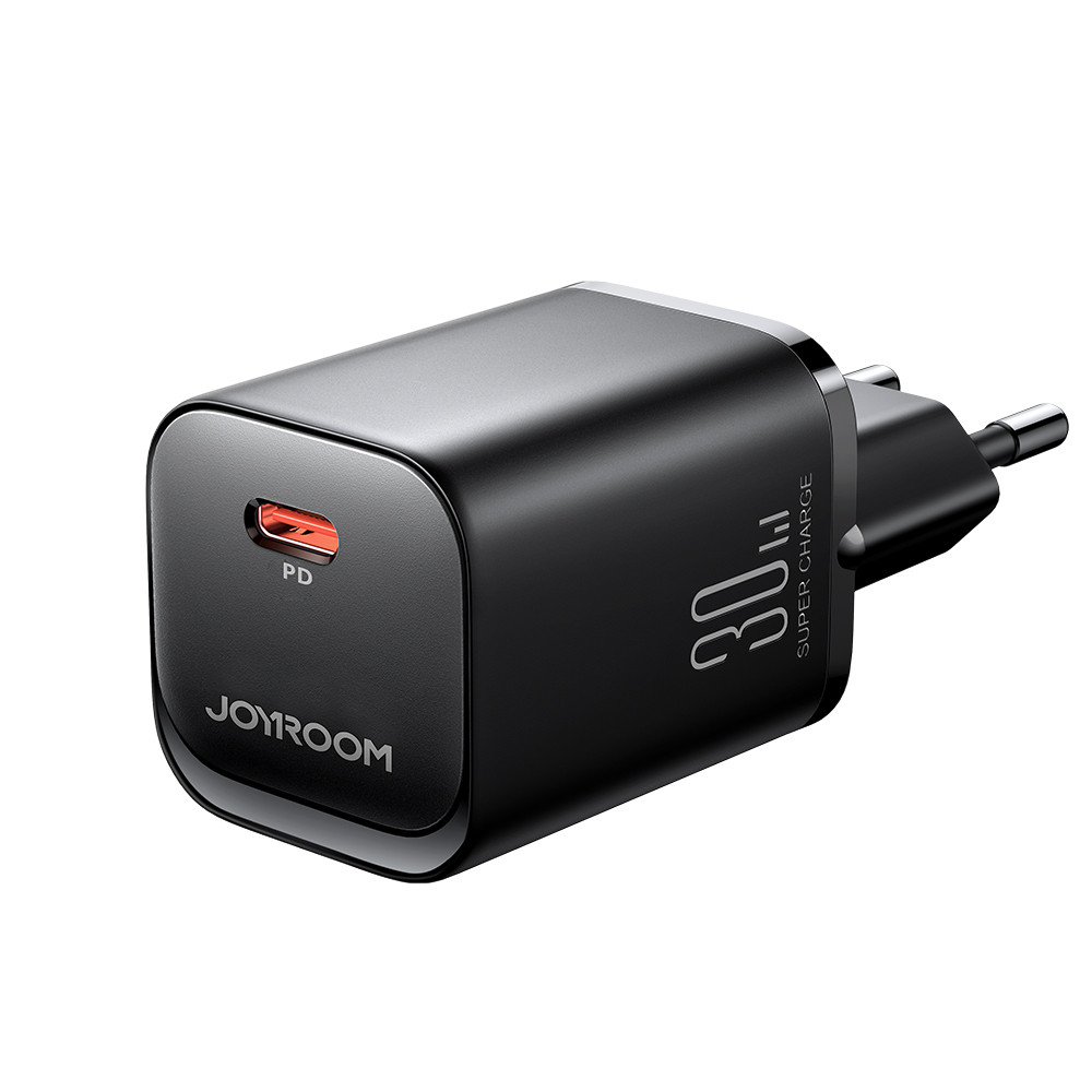 Tinklo įkroviklio greičio serija 30W USB-C PD QC AFC FCP juoda