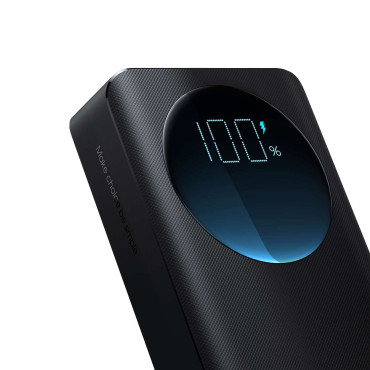 Powerbank s 30W 20000mah svjetiljkom + USB-a kabel - USB-C 25cm crno