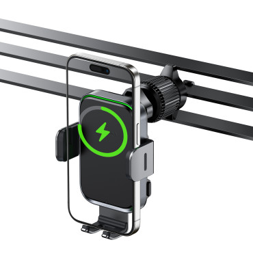 Car holder on the phone with induction loader D17 - black