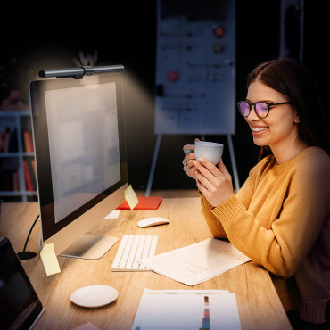 LED svetilka na zaslonu računalniškega monitorja z osvetlitvijo osvetlitve 2700K-6500K Gray