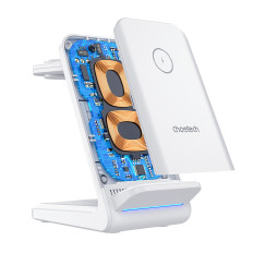 4in1 Laddarstation Choolyc T608 15W vit induktionsladdare