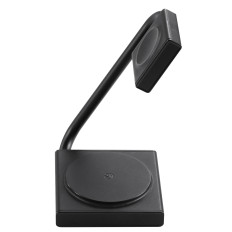 2in1 indukcijski polnilnik za uro in smarde 15W magsafe qi zložljiva črna