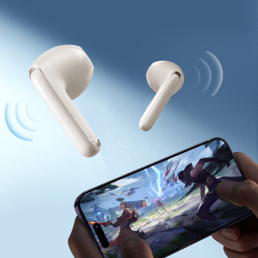 Brezžične slušalke TWS Fundods serije JR-FB1 Bluetooth 5.3 bež