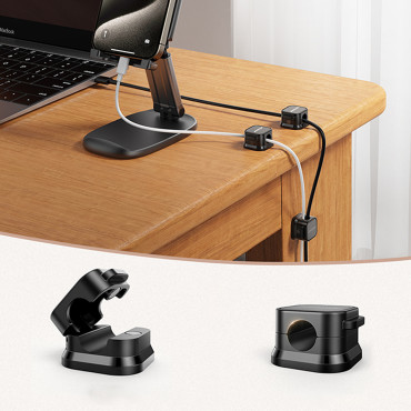 Organizator imetnika za kable in magnetne žice Black - Set 3 kos.