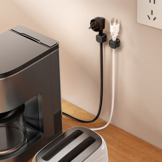 Organizador del titular para cables y alambres magnéticos Negro - Set 3 PCS.