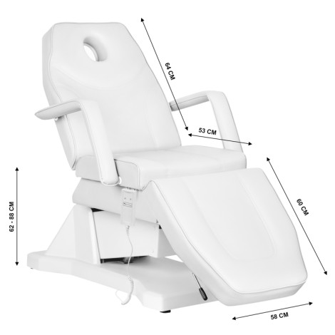 ELECTRISCHE COSMETISCHE STOEL SOFT 1 MOTOR WIT