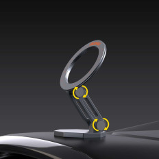 Porte-voiture F17 + magnétique sur le téléphone pour un tableau de bord gris