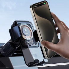 Nosilec avtomobila F19 Vpenjanje po telefonu s 15W indukcijskim nakladalnikom