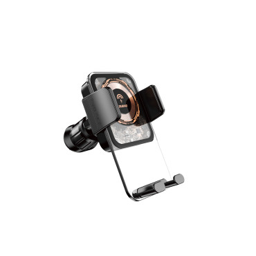 Automobilio laikiklis F19 fiksavimo telefone su 15W indukciniu krautuvu