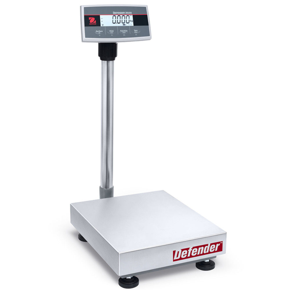 Escala de plataforma de almacén con legalización. OHAUS Defensor 2500 LCD 40x50cm 60kg / 20g