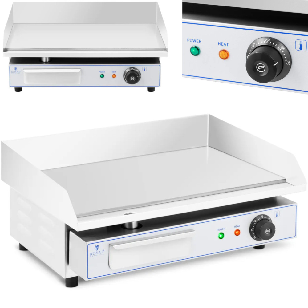 BBQ Electric grill plate Smooth 550 x 400 mm 3000 W