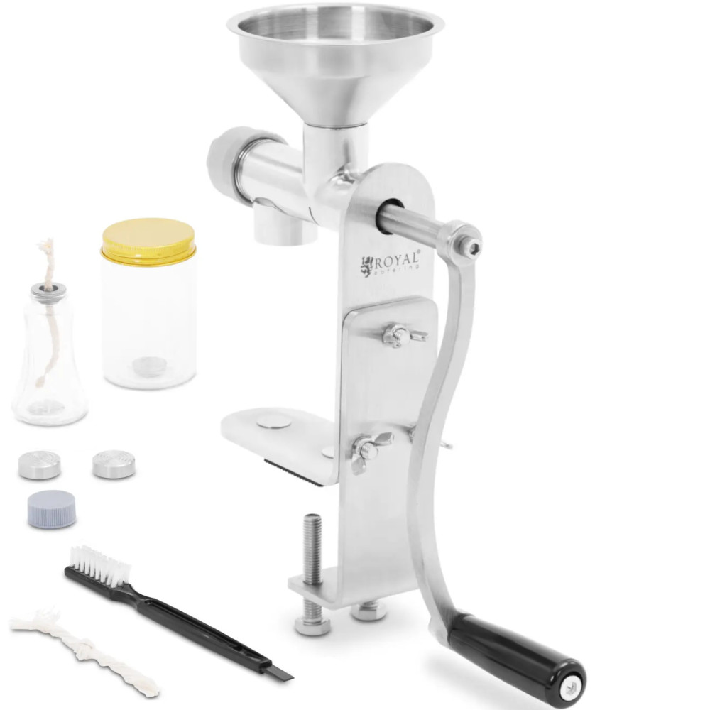 Squeezer Hand Tryck för att pressa olja från spannmålsfrön Stål