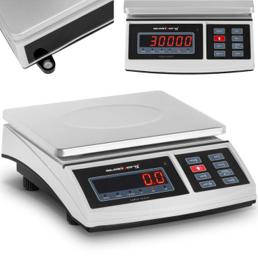 Pasta svars pakām, LED burti 30kg / 1g