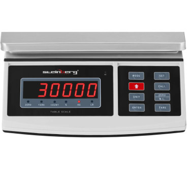 Pasta svars pakām, LED burti 30kg / 1g