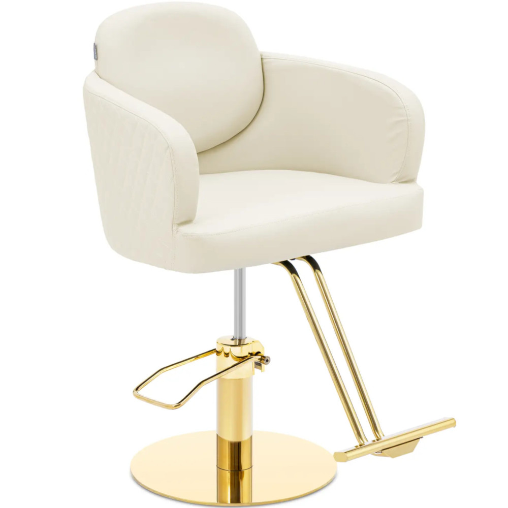 Kapper's kapper. Cosmetisch met een voetenbank Physa Winford - Cream - Golden Kapper's kapper. Cosmetisch met een voetenbank Physa Winford - Cream - Golden
