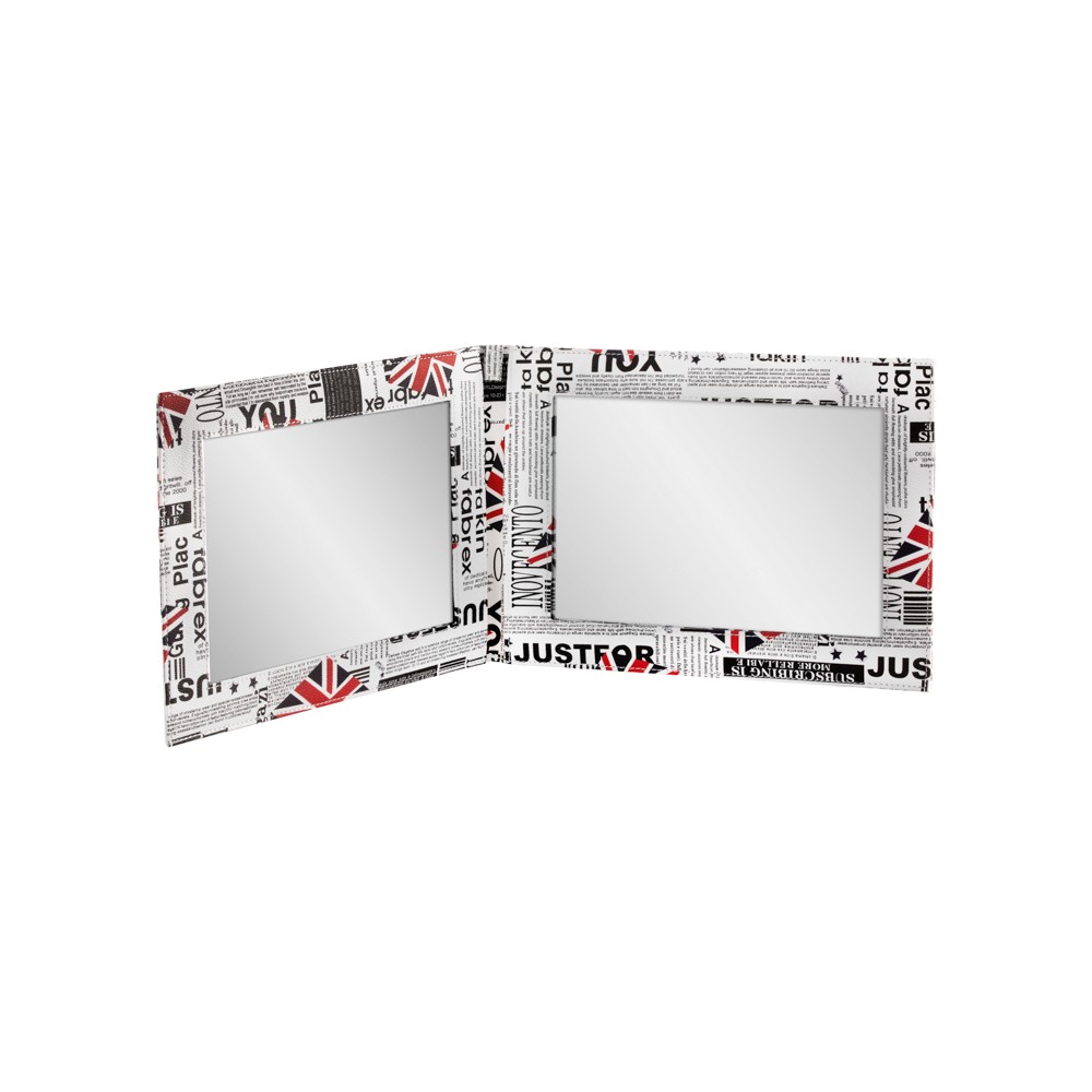 SPECCHIO DA PARRUCCHIERE Q-33 UK Doppia Faccia con Bandiera UK di ACTIVESHOP — vista frontale