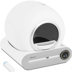 Cuvette para un gato autolimpiante con esterilización de plasma controlada por la aplicación