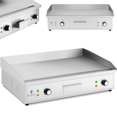 Plaque de gril électrique BBQ lisse 727 x 420 mm 4400 W