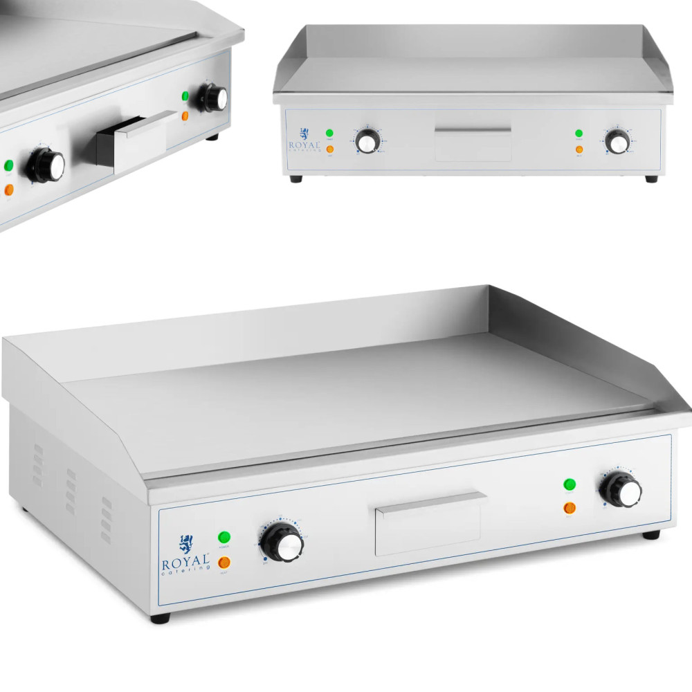 BBQ Elektrická grilovacia doska hladká 727 x 420 mm 4400 W