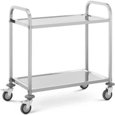 Manipuladores de garçom para servir 2 prateleiras 95 x 50 cm a 72 kg