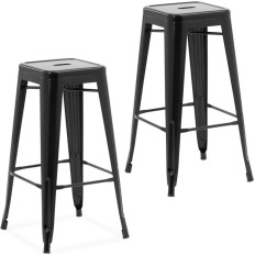 Stool Stool Bar Hoker Loft Black-2 pcs