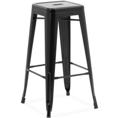 Széklet Stool Bar Hoker Loft Black - 2 db