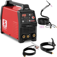 TIG MMA Hot Start Pulse Arc-Force LED 200 Una saldatrice