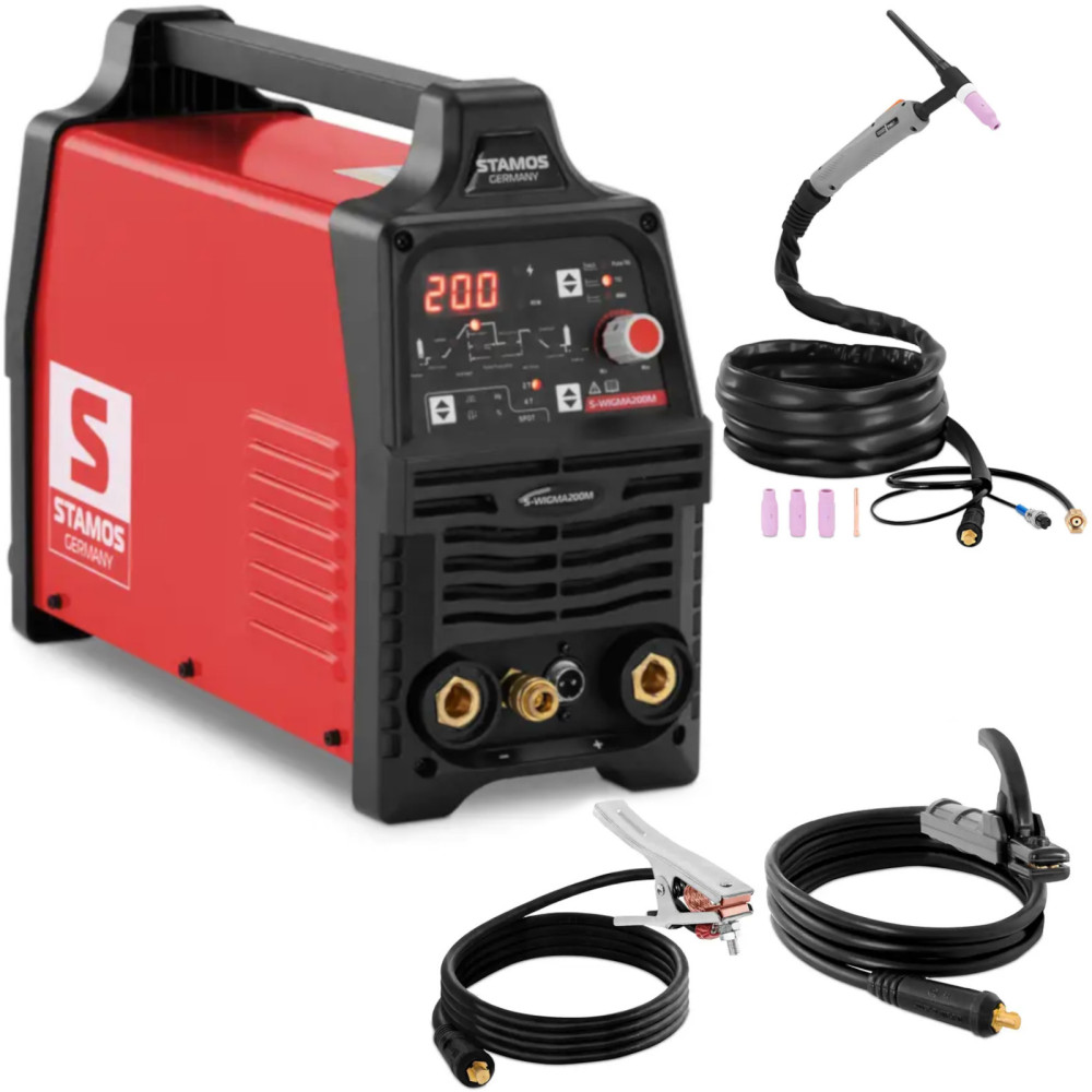 TIG MMA Vroče Začetek Pulse Arc-Force LED 200 A varilni stroj