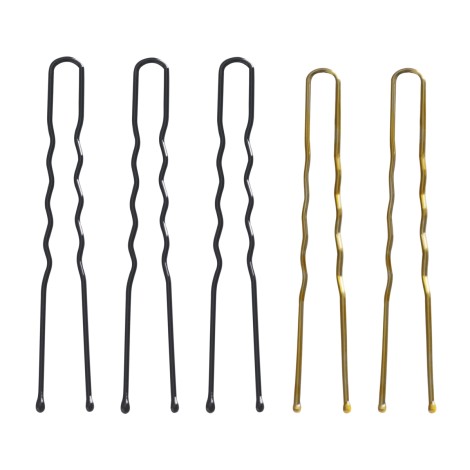 HAIRDRESSING BUNS FOR HAIR E-56 200 PCS. MIX — items shown together