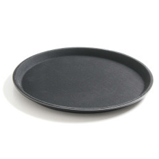 Neslīdošs gaidīšanas paplāte. Apaļo laulību 35 cm - melns