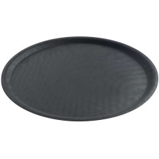 Tray proti sklzu čakať. ROUND SDOKUDE. 28cm - čierna