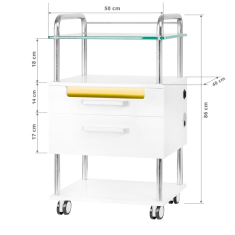 PODOLOGICAL HELPER 6052T WHITE — front view