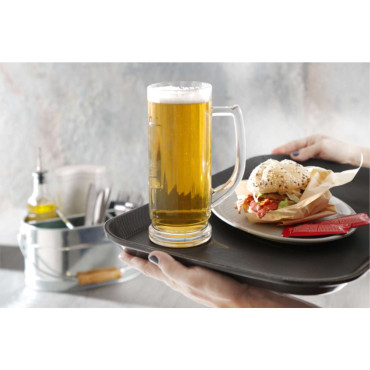 Bandeja de la cintura. Resistente a los antideslizantes 25.5x35.5cm - negro