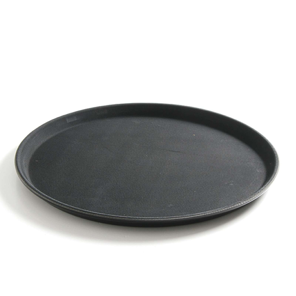 Een antislip wachtlade. Rondbestendig woensdag 41cm - zwart