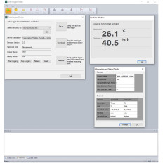 Temperatur- og fugtighedsoptager USB-område -40 til 125C